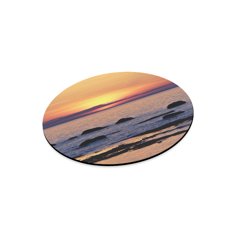 Summer's Glow Round Mousepad