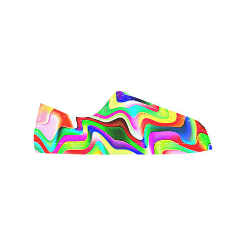 Irritation Colorful Dream Men's Classic Canvas Shoes/Large Size (Model 018)