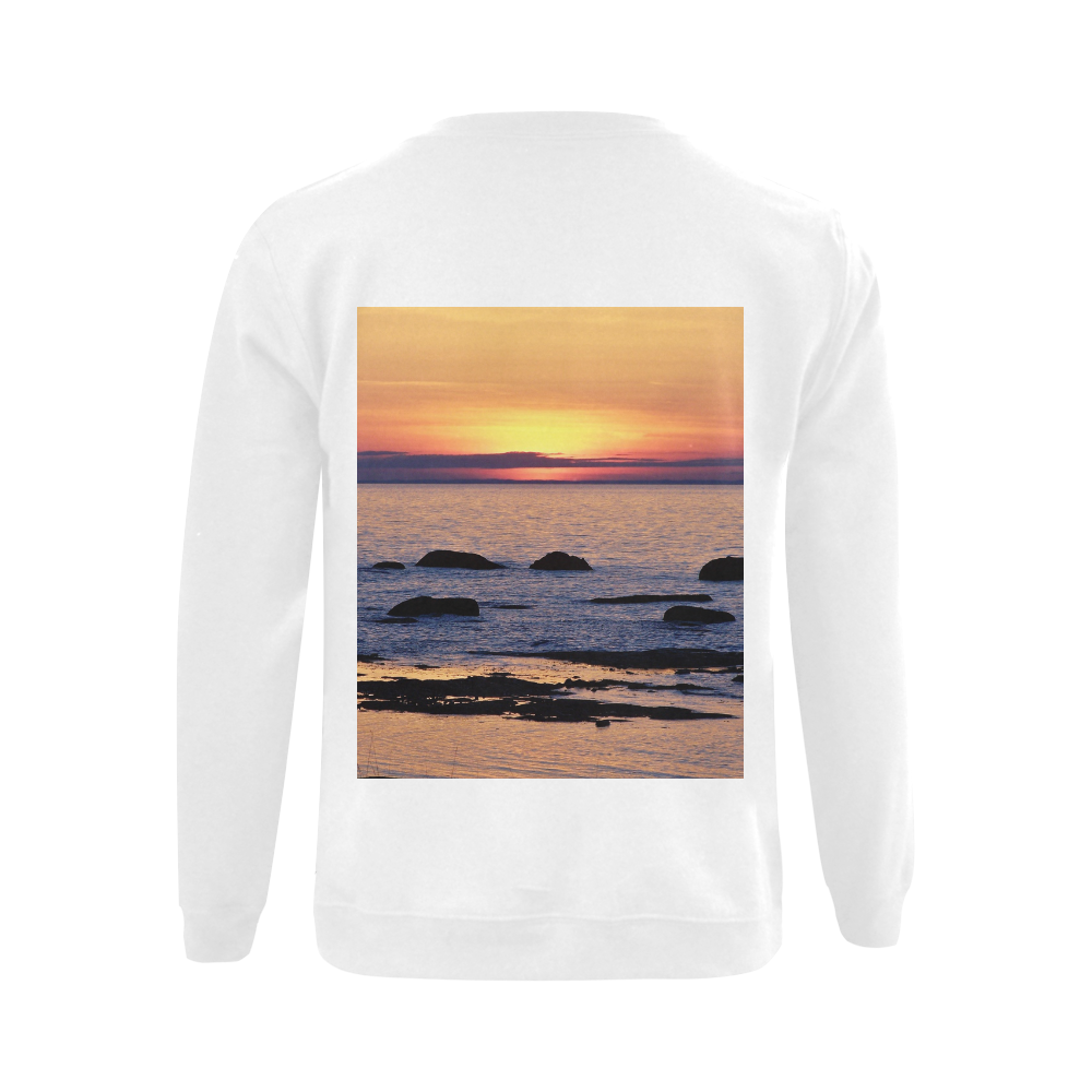 Summer's Glow Gildan Crewneck Sweatshirt(NEW) (Model H01)