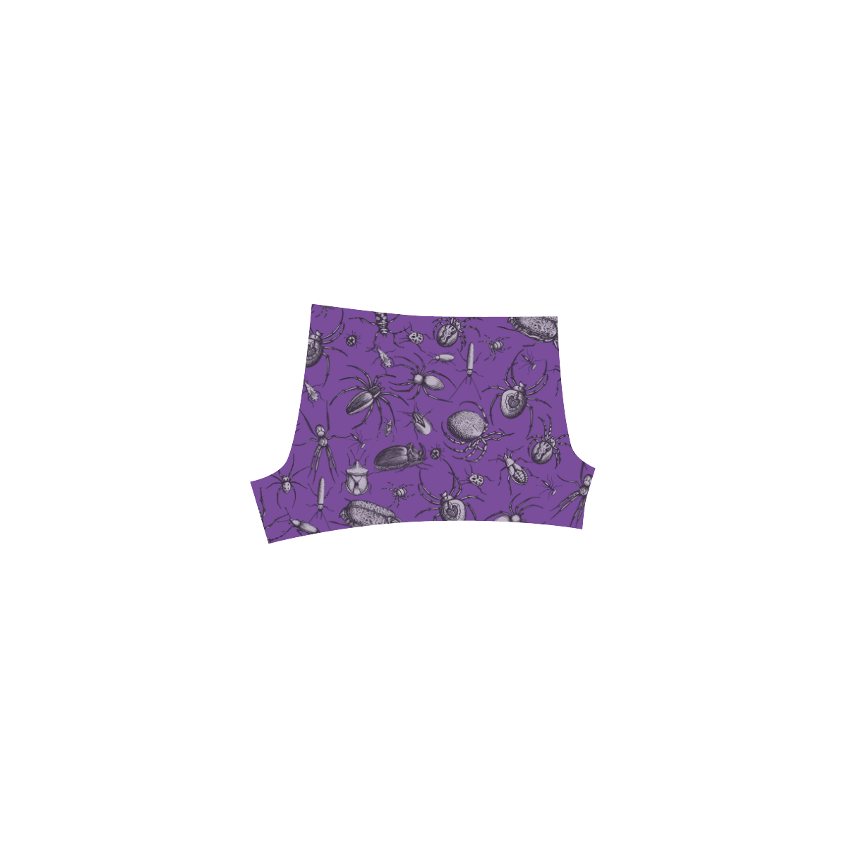 spiders creepy crawlers bugs purple halloween Briseis Skinny Shorts (Model L04)