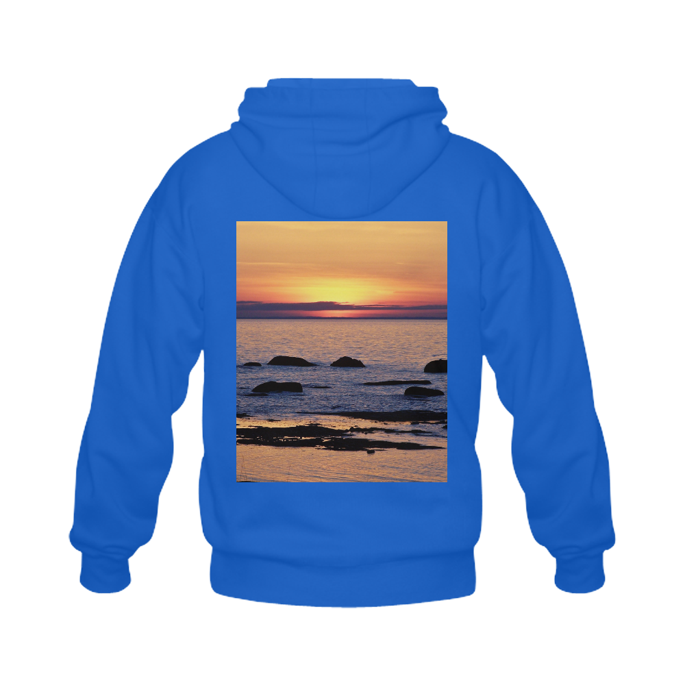 Summer's Glow Gildan Full Zip Hooded Sweatshirt (Model H02)