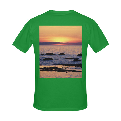 Summer's Glow Men's Slim Fit T-shirt (Model T13)