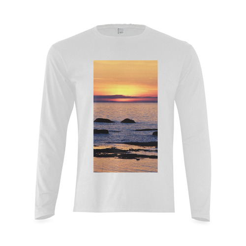 Summer's Glow Sunny Men's T-shirt (long-sleeve) (Model T08)