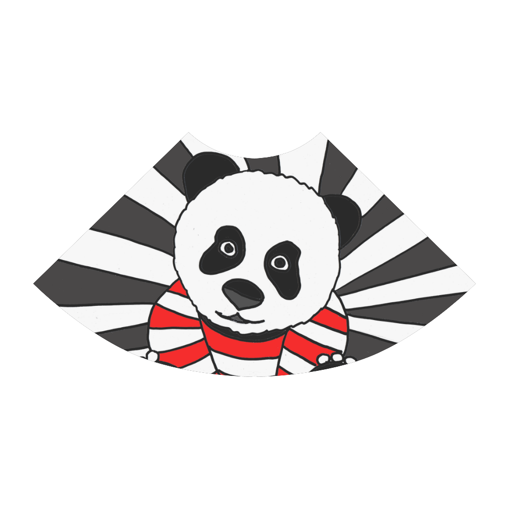 Cute Funny Panda Bear Art Atalanta Sundress (Model D04)