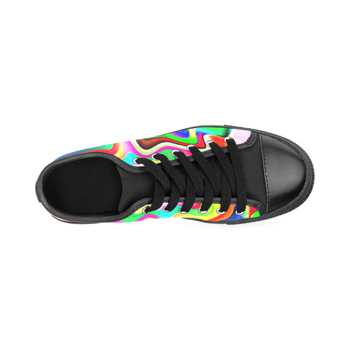 Irritation Colorful Dream Men's Classic Canvas Shoes/Large Size (Model 018)