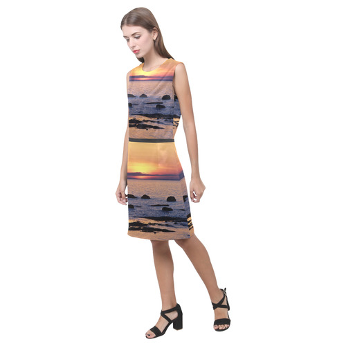 Summer's Glow Eos Women's Sleeveless Dress (Model D01)