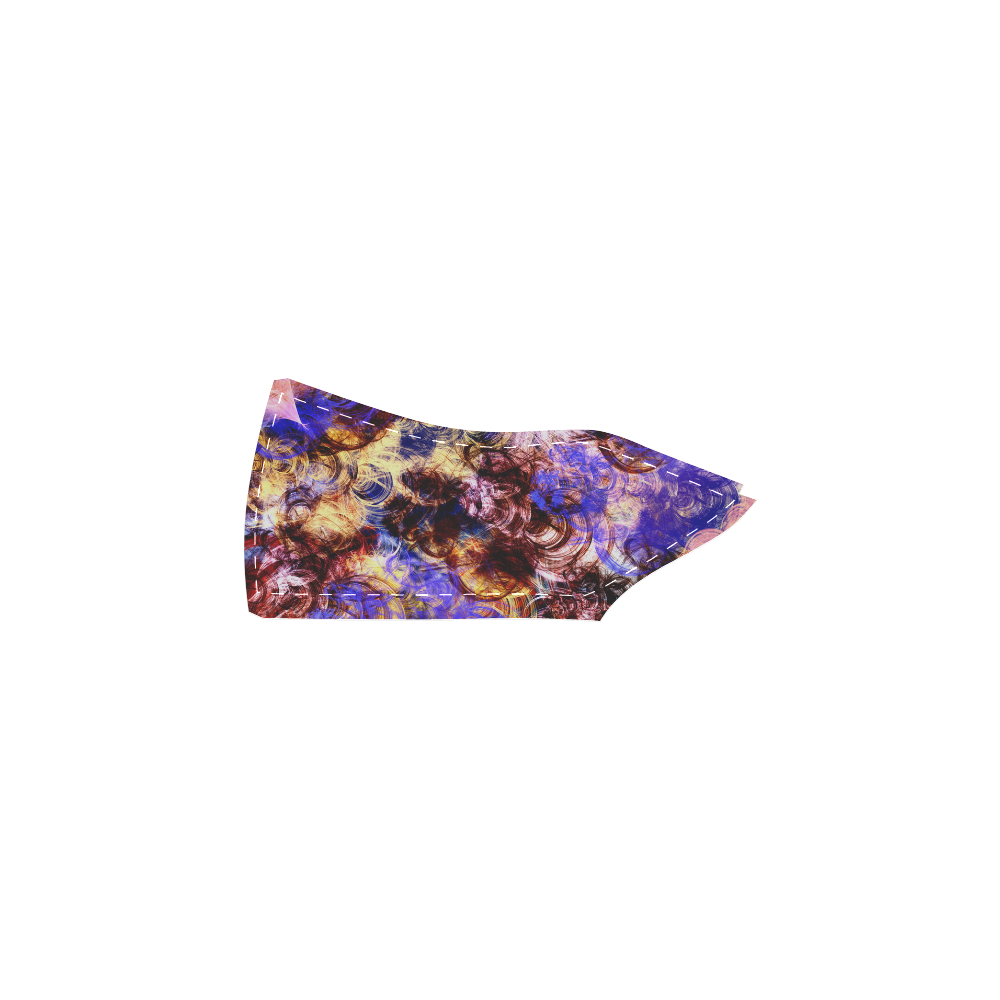 Lilac Turbulence Men's Slip-on Canvas Shoes (Model 019)