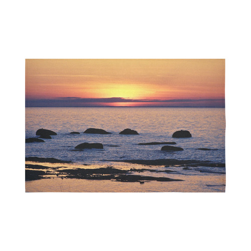 Summer's Glow Cotton Linen Wall Tapestry 90"x 60"