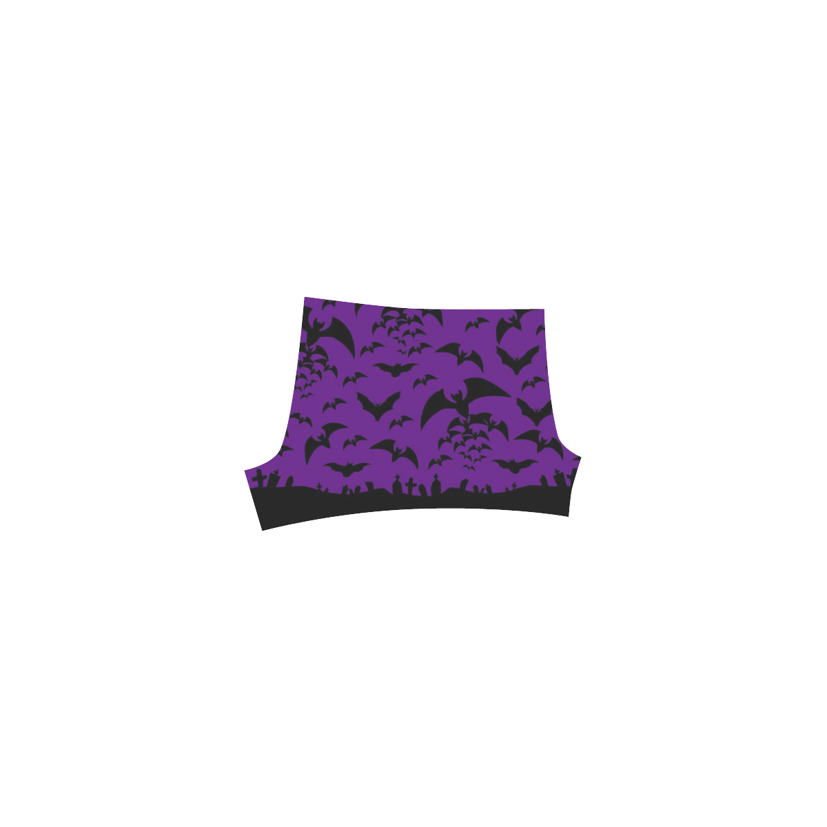 Purple Bats Briseis Skinny Shorts (Model L04)