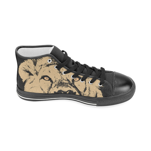 Lion II Men’s Classic High Top Canvas Shoes (Model 017)
