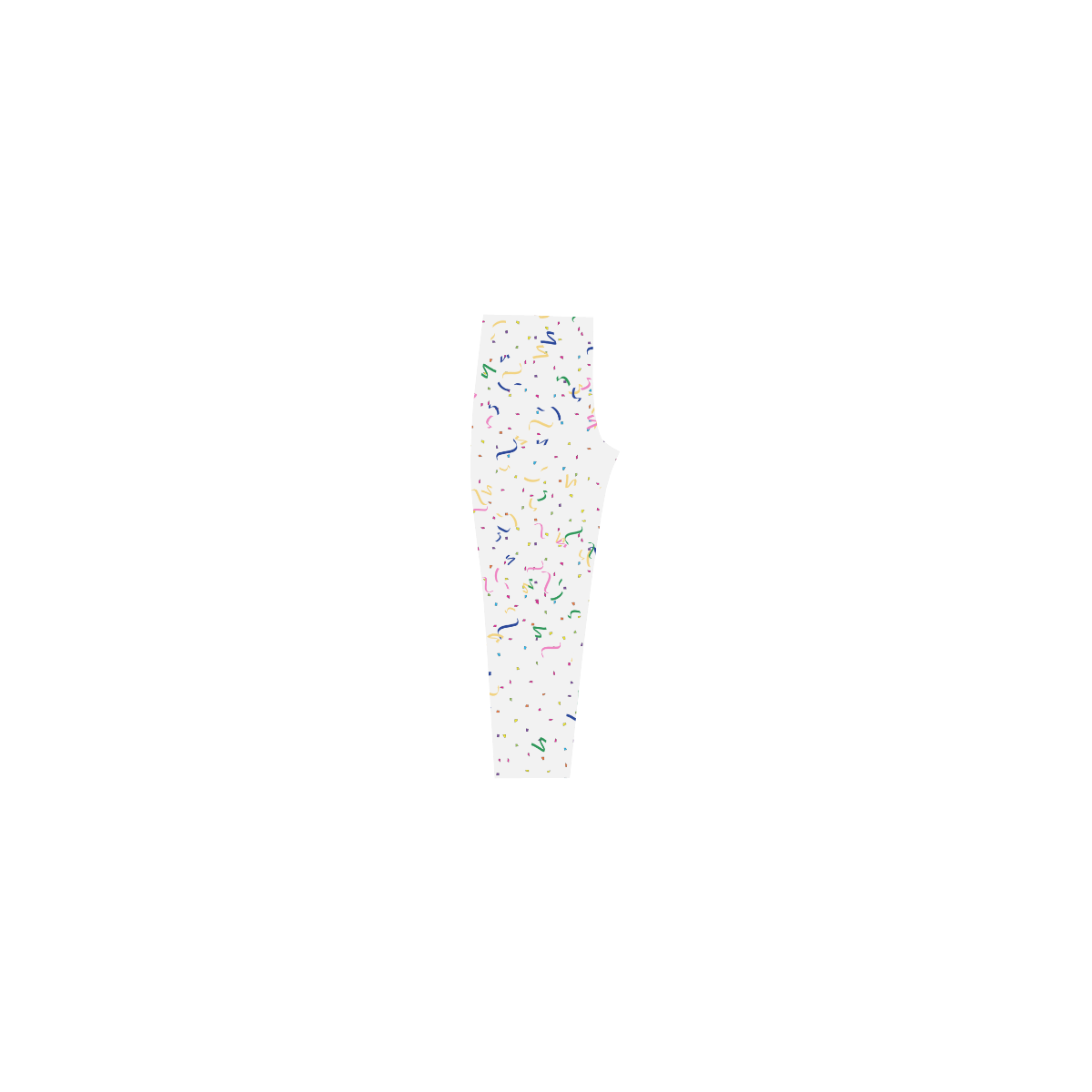 Confetti and  Party Streamers Capri Legging (Model L02)