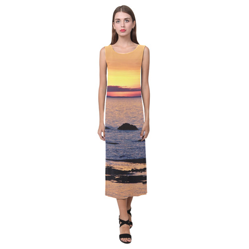 Summer's Glow Phaedra Sleeveless Open Fork Long Dress (Model D08)