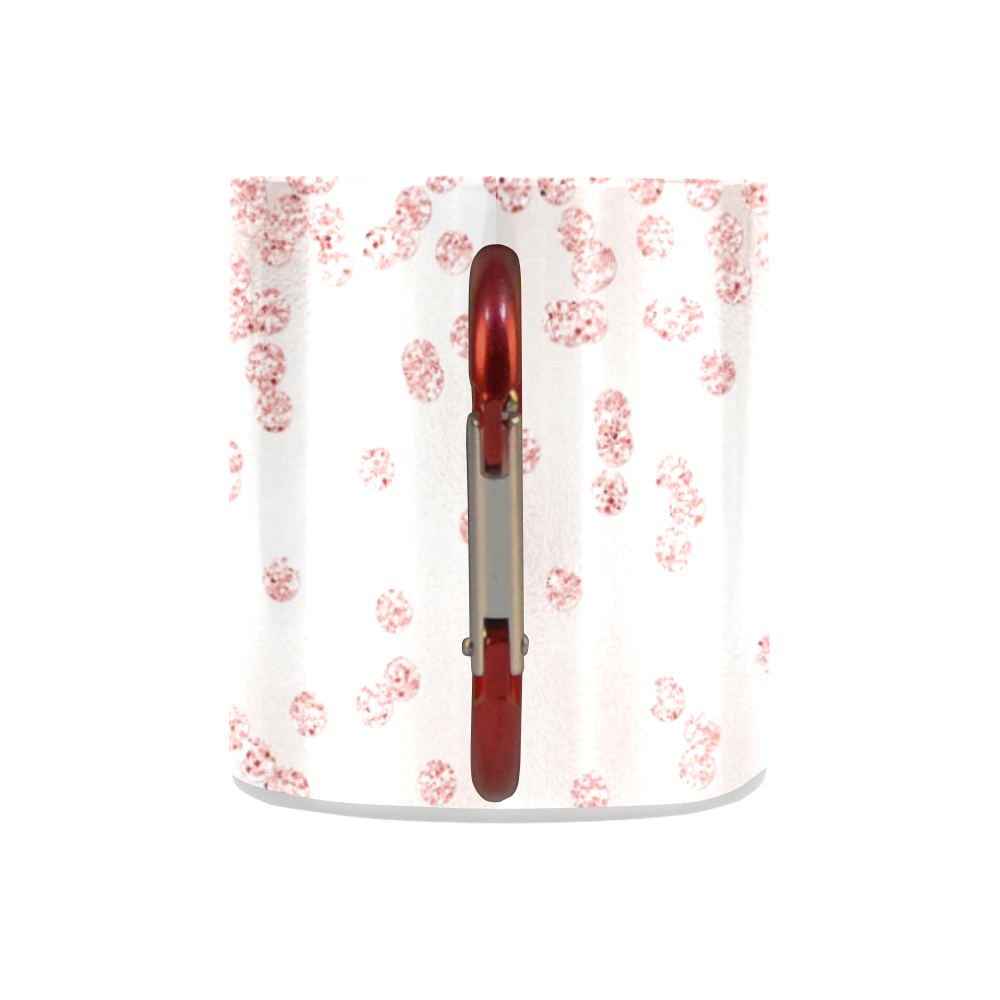 Pink luxury feminine sparkling glitter Classic Insulated Mug(10.3OZ)