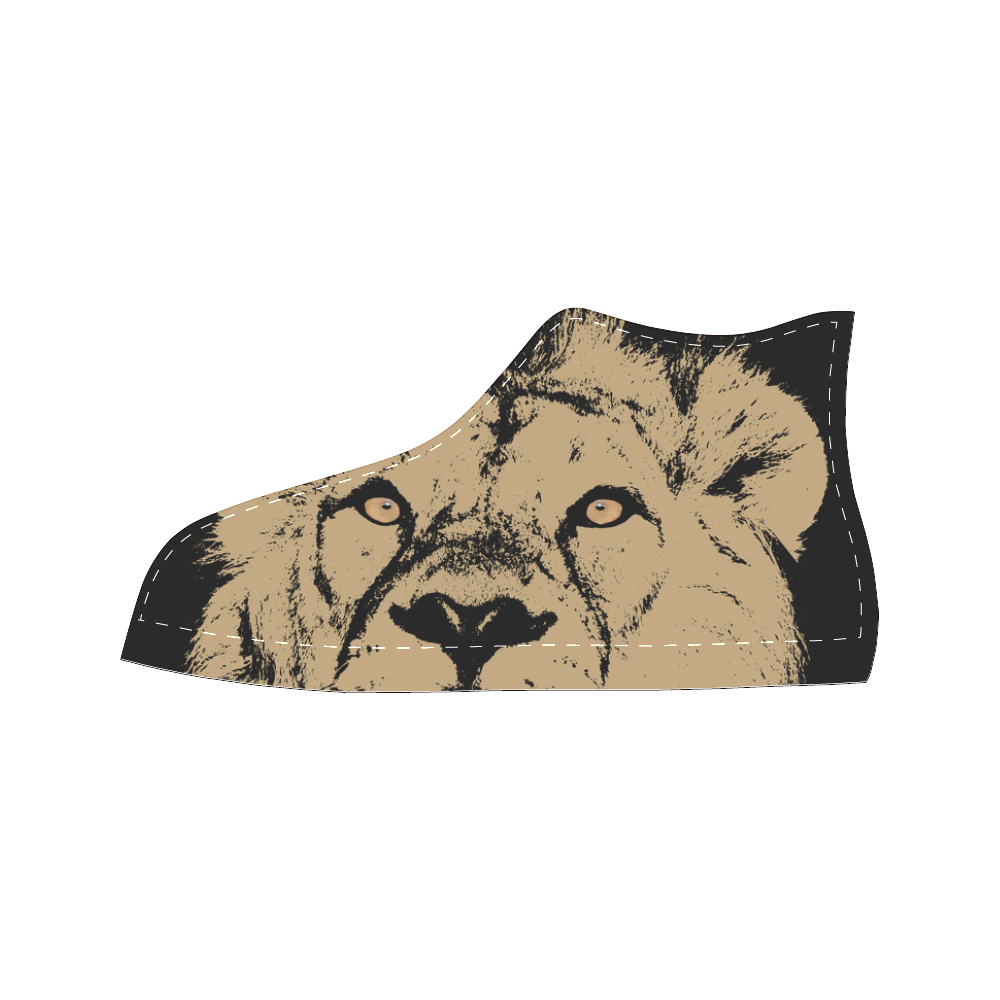 Lion II Men’s Classic High Top Canvas Shoes (Model 017)
