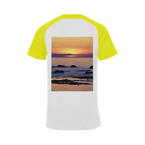 Summer's Glow Men's Raglan T-shirt (USA Size) (Model T11)