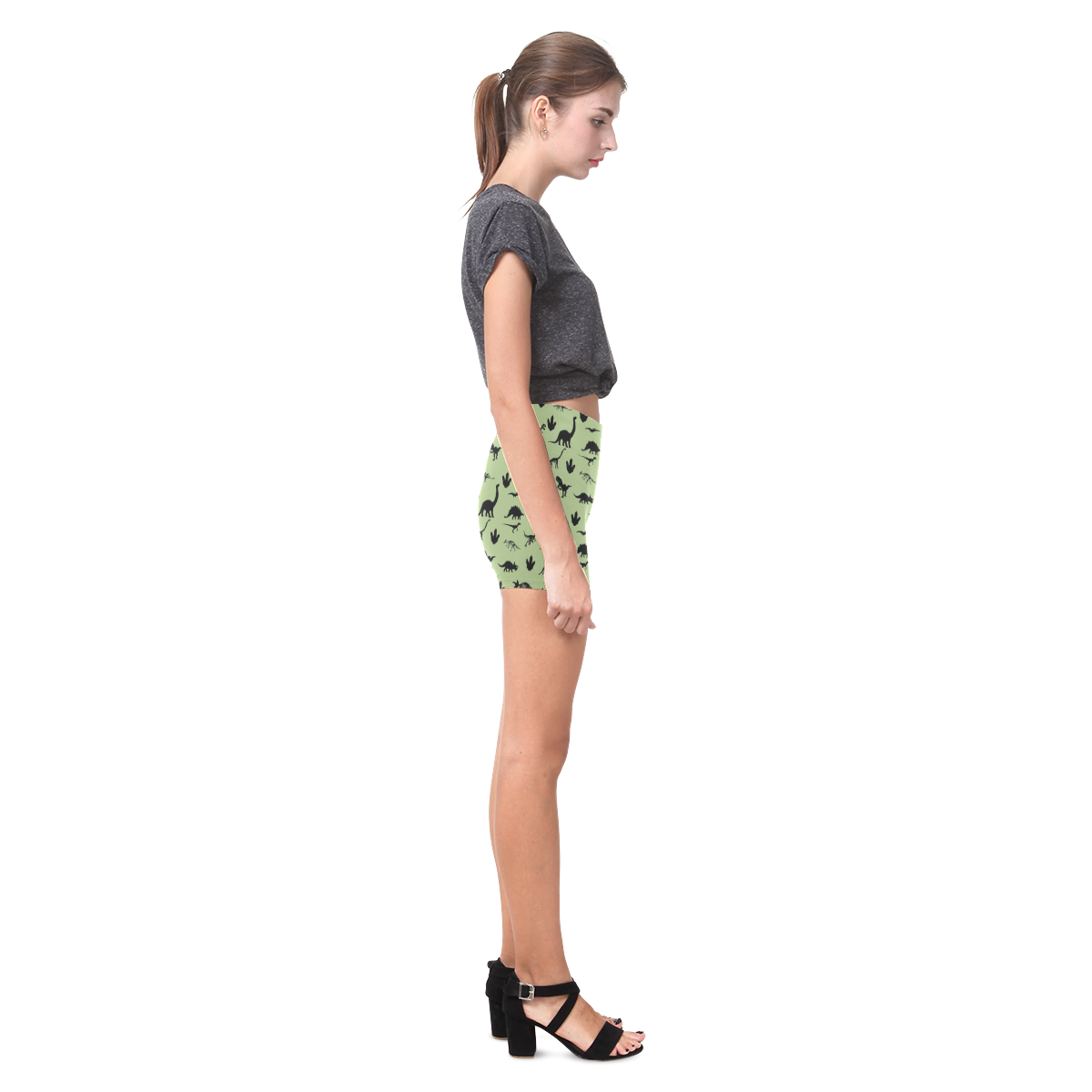 dinojungle1 Briseis Skinny Shorts (Model L04)
