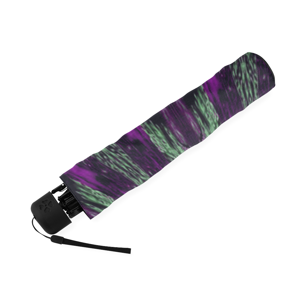 Wine Grape Pattern Print Automatic Foldable Umbrella