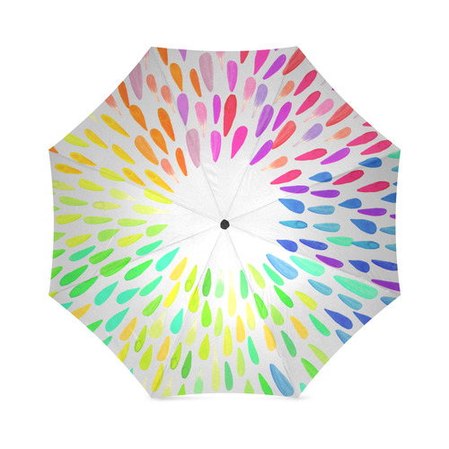 rain_color in white Foldable Umbrella (Model U01)