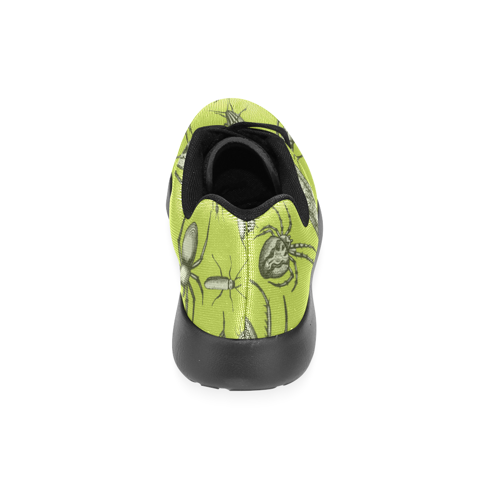 insects spiders creepy crawlers halloween green Women’s Running Shoes (Model 020)