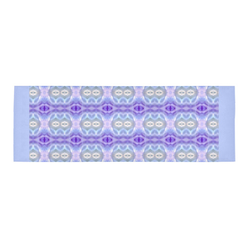 Light Blue Purple White Girly Pattern Area Rug 9'6''x3'3''