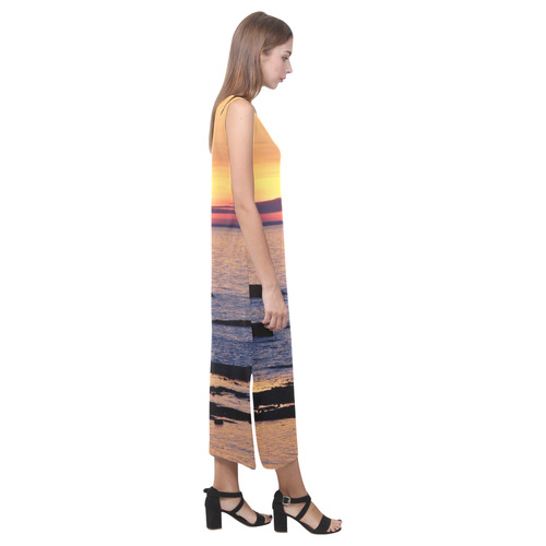 Summer's Glow Phaedra Sleeveless Open Fork Long Dress (Model D08)