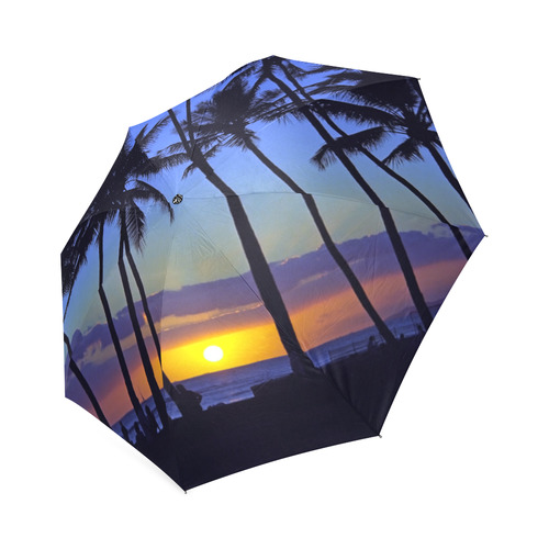 Waikiki Hawaii Sunset Foldable Umbrella (Model U01)