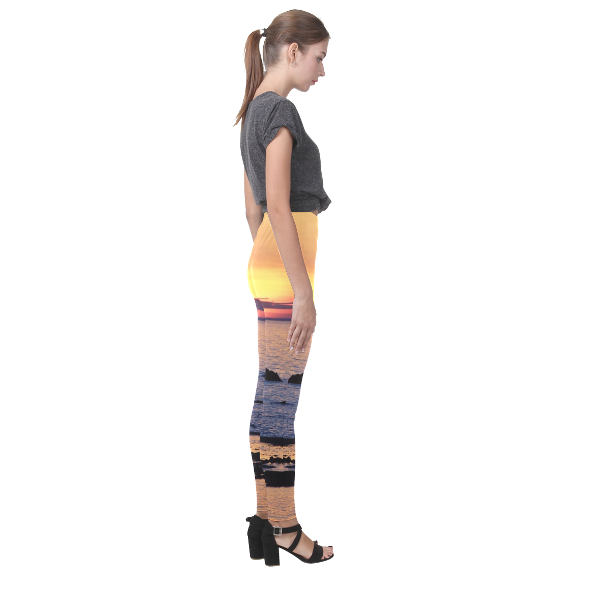 Summer's Glow Cassandra Women's Leggings (Model L01)