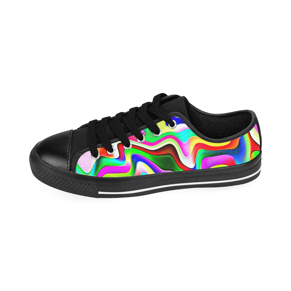 Irritation Colorful Dream Men's Classic Canvas Shoes/Large Size (Model 018)