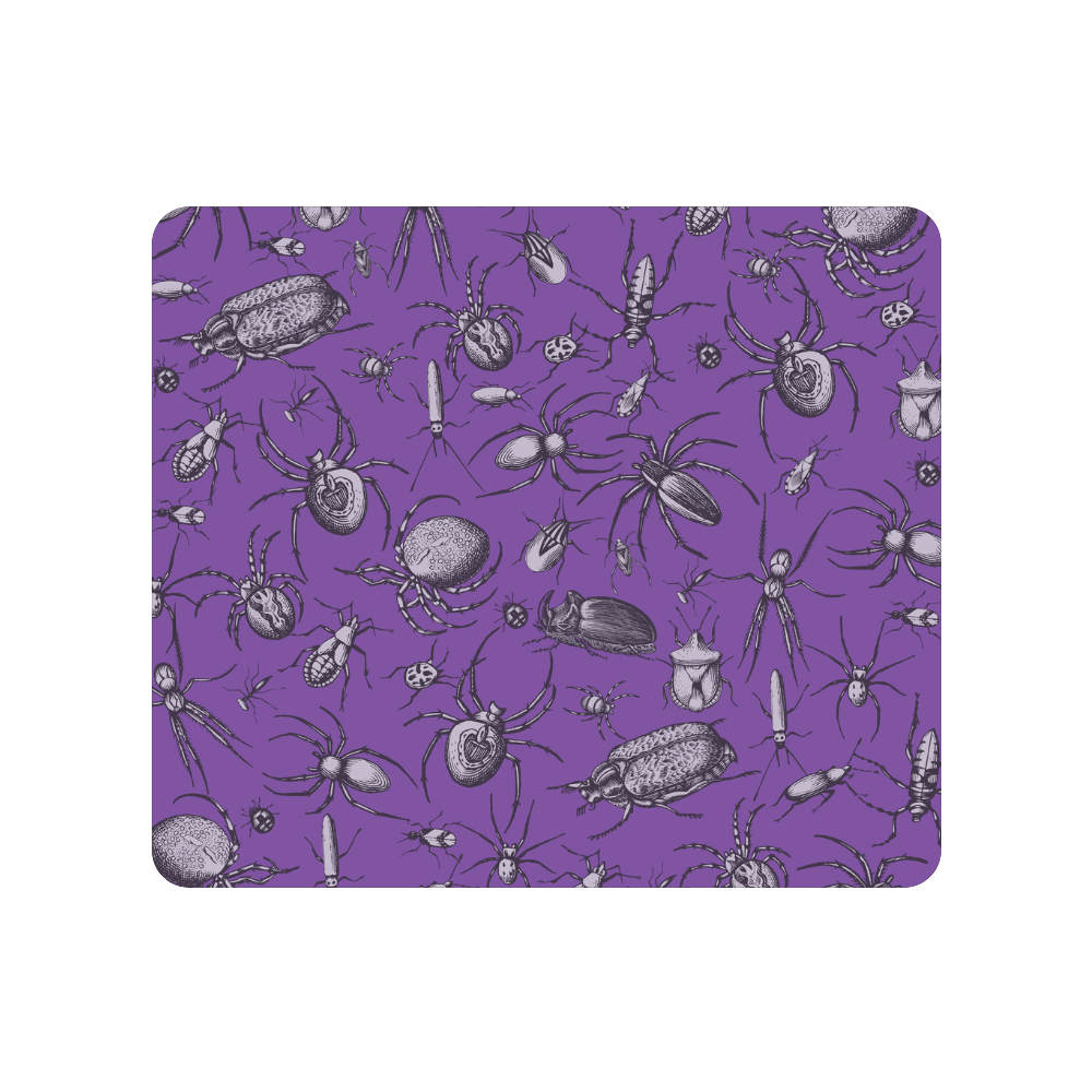 spiders creepy crawlers bugs purple halloween Men's Clutch Purse （Model 1638）