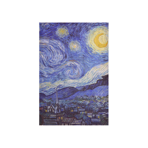 Vincent Van Gogh Starry Night Cotton Linen Wall Tapestry 40"x 60"