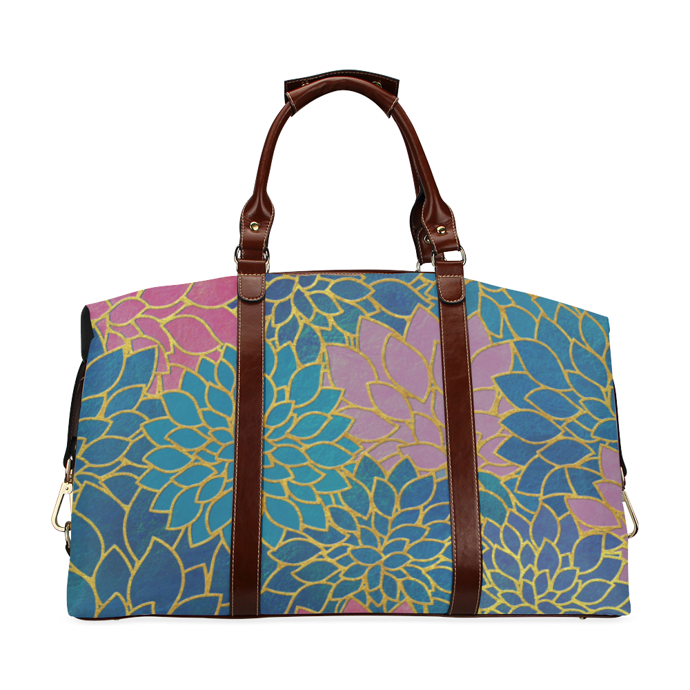 Floral Abstract 10 Classic Travel Bag (Model 1643) Remake