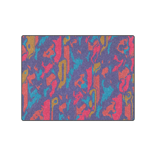 Chaos in retro colors Blanket 50"x60"