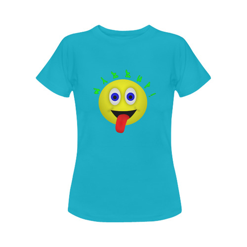 Wazzup Funny Smiley Women's Classic T-Shirt (Model T17）