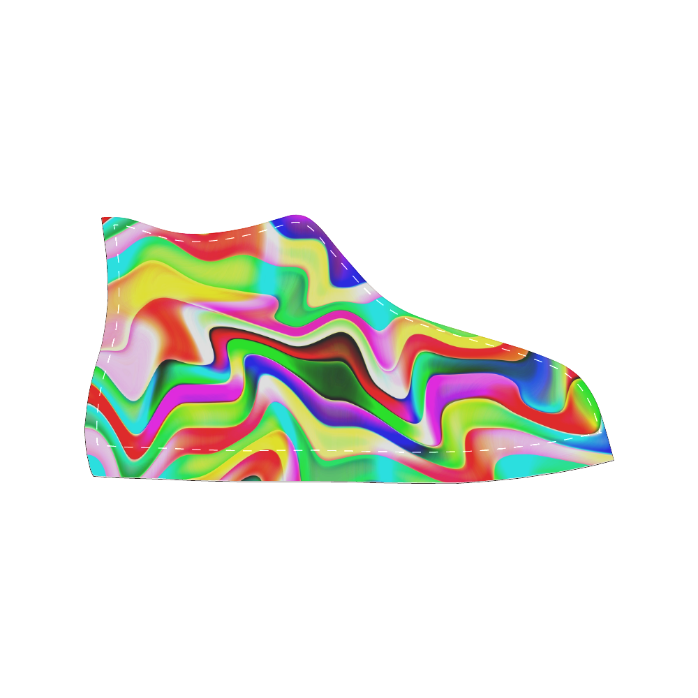 Irritation Colorful Dream Men’s Classic High Top Canvas Shoes (Model 017)