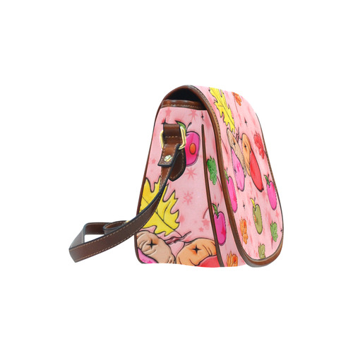 Popart Fall by Popart Lover Saddle Bag/Large (Model 1649)