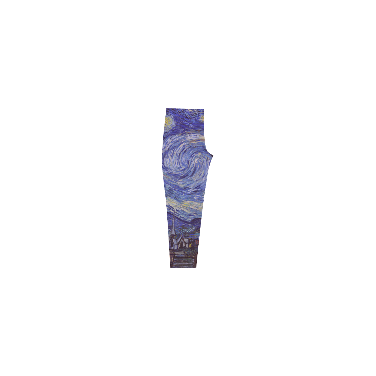 Vincent Van Gogh Starry Night Capri Legging (Model L02)