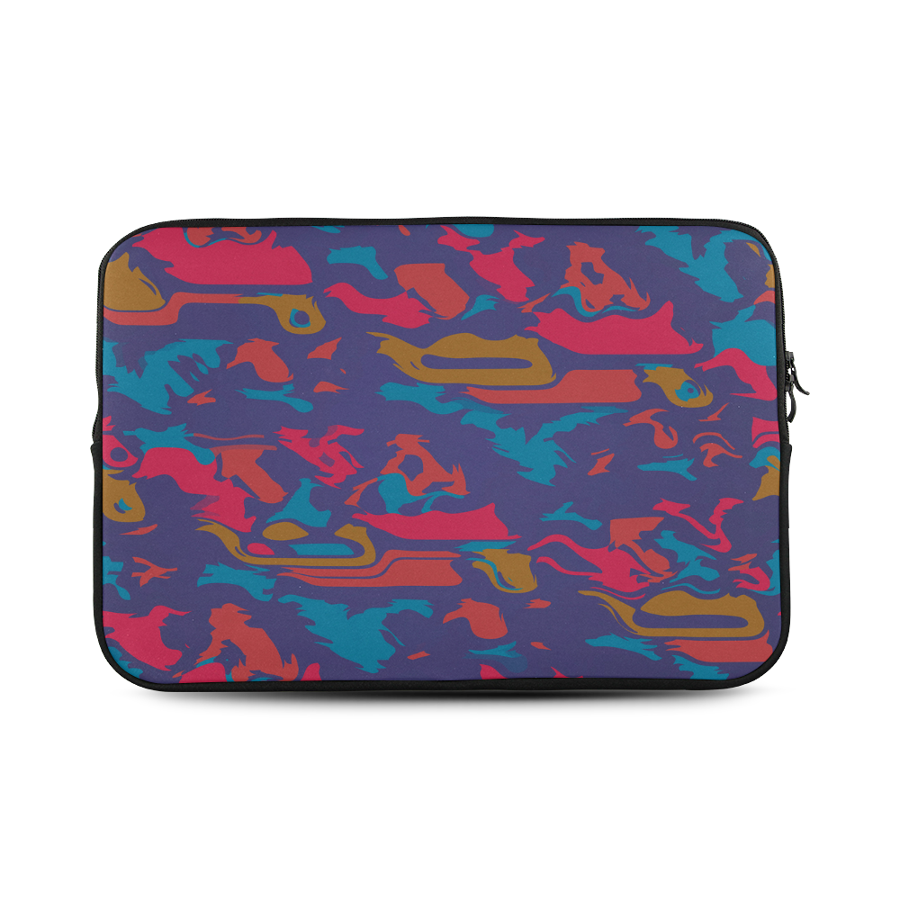 Chaos in retro colors Custom Sleeve for Laptop 17"