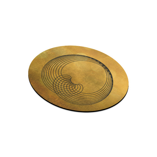 dreams of gold Round Mousepad