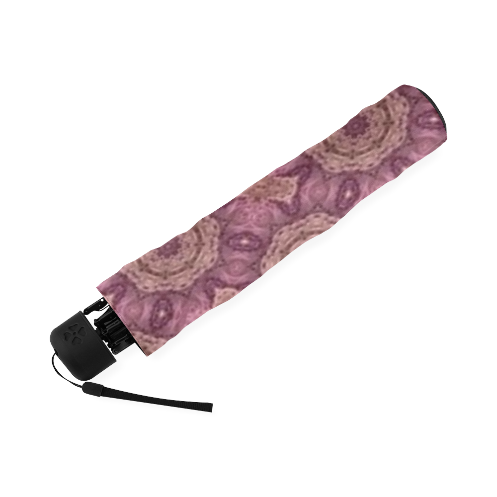 Mauve Doily Foldable Umbrella (Model U01)