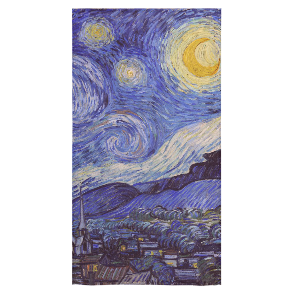 Vincent Van Gogh Starry Night Bath Towel 30"x56"