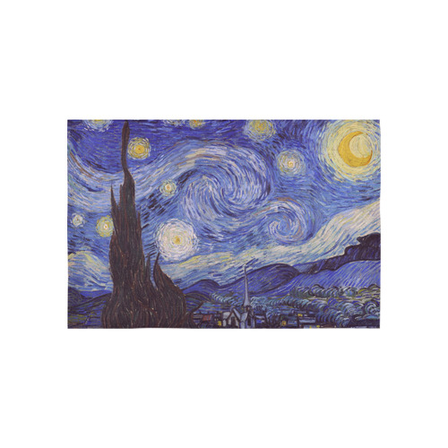 Vincent Van Gogh Starry Night Cotton Linen Wall Tapestry 60"x 40"