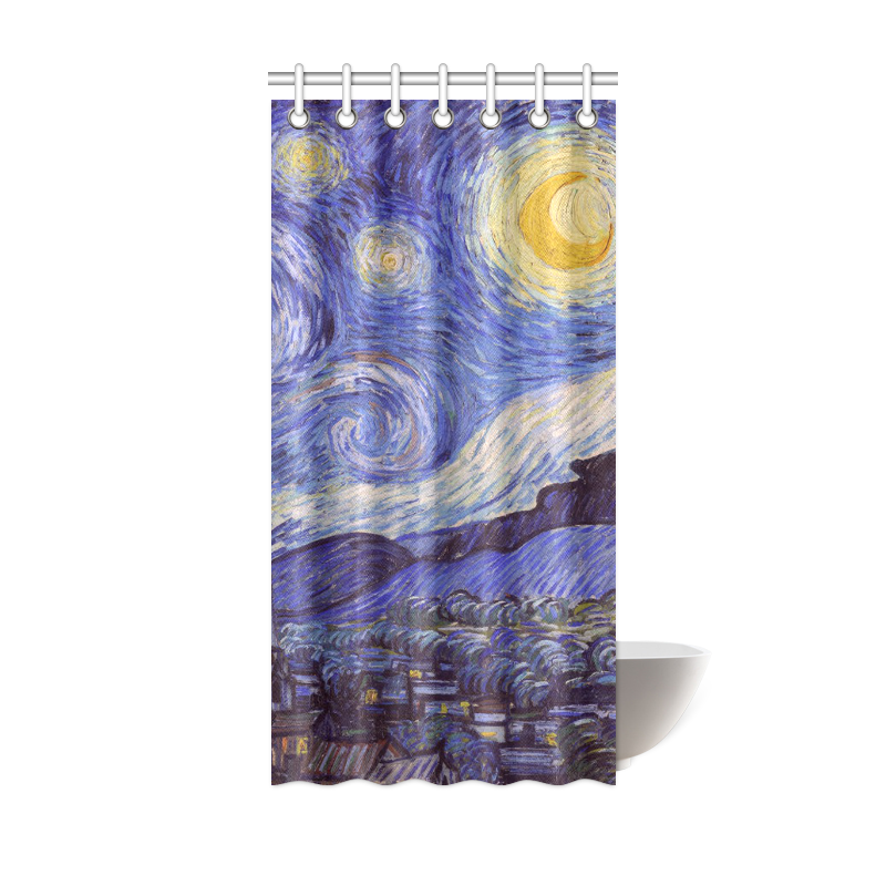 Vincent Van Gogh Starry Night Shower Curtain 36"x72"