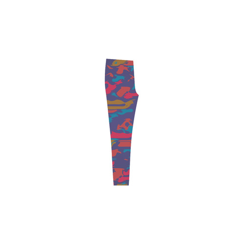 Chaos in retro colors Cassandra Women's Leggings (Model L01)