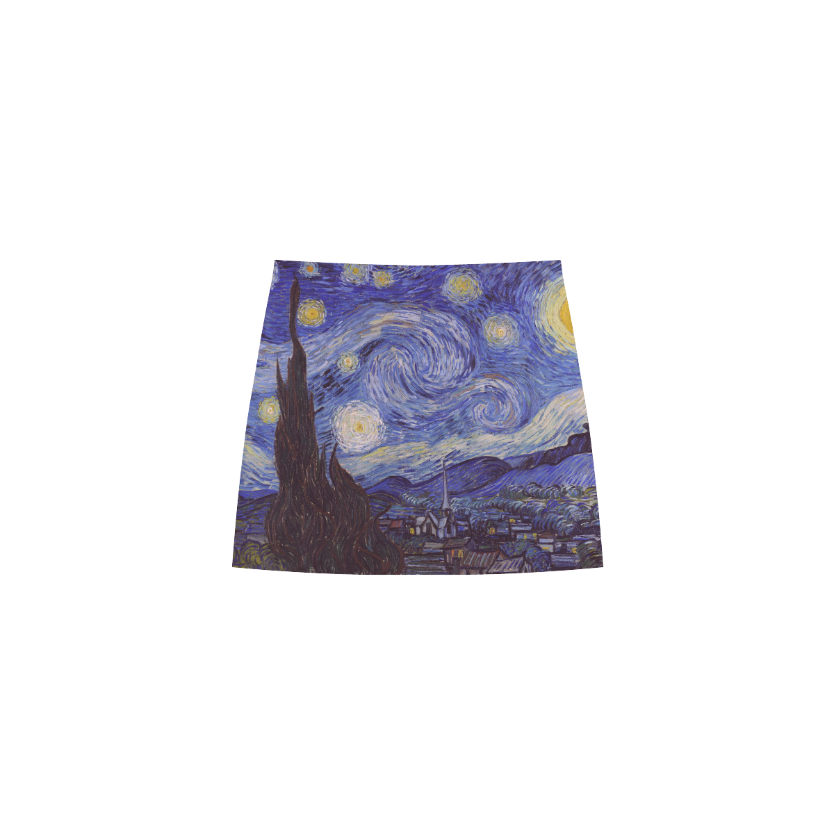 Vincent Van Gogh Starry Night Eos Women's Sleeveless Dress (Model D01)