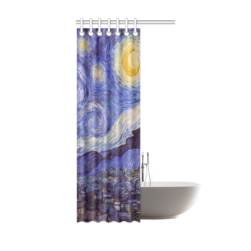Vincent Van Gogh Starry Night Shower Curtain 36"x72"