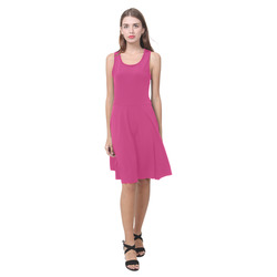 Fuchsia Purple Atalanta Casual Sundress(Model D04)