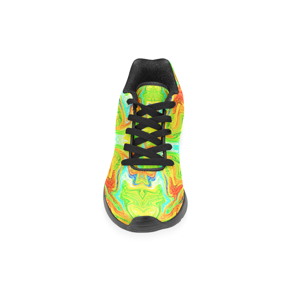 Multicolor Abtract Figure Men’s Running Shoes (Model 020)