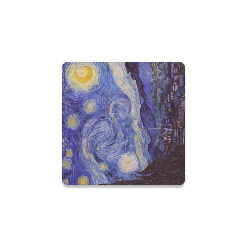 Vincent Van Gogh Starry Night Square Coaster