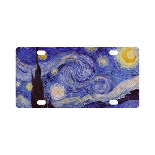 Vincent Van Gogh Starry Night Classic License Plate