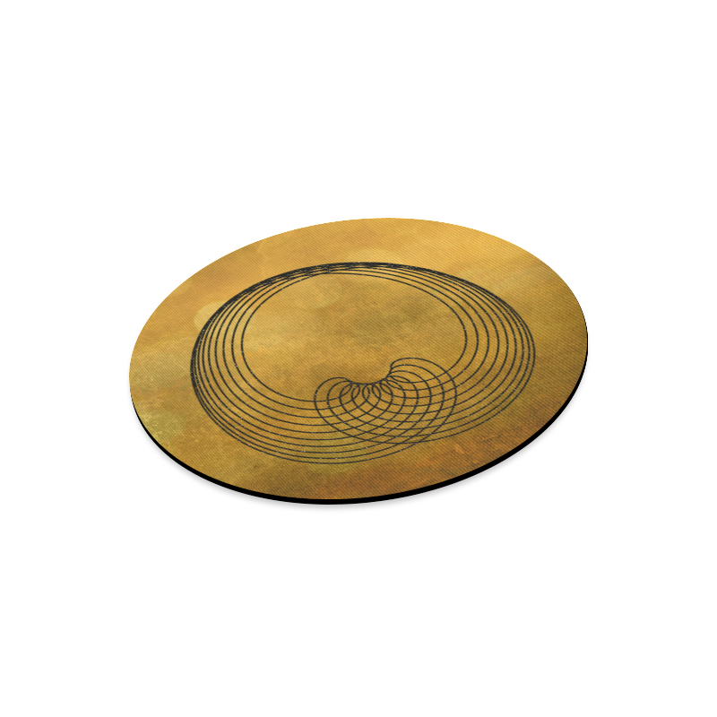 dreams of gold Round Mousepad